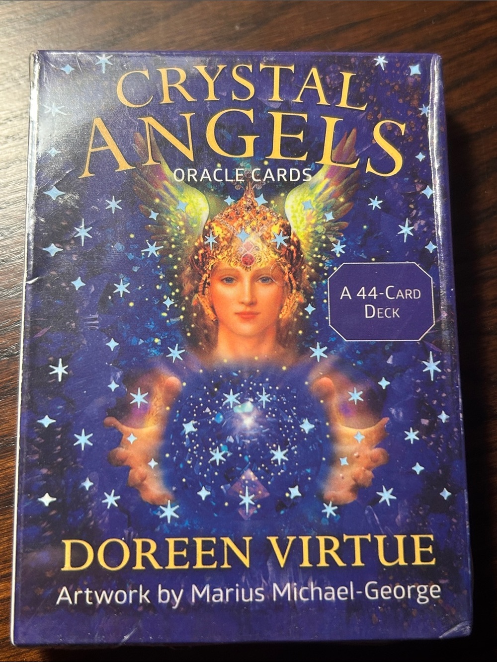 Doreen Virtue Crystal Angels Oracle Cards - Blue & Gold Box